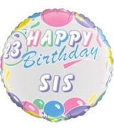 18" Happy Birthday Personalize Balloons(without stickers)
