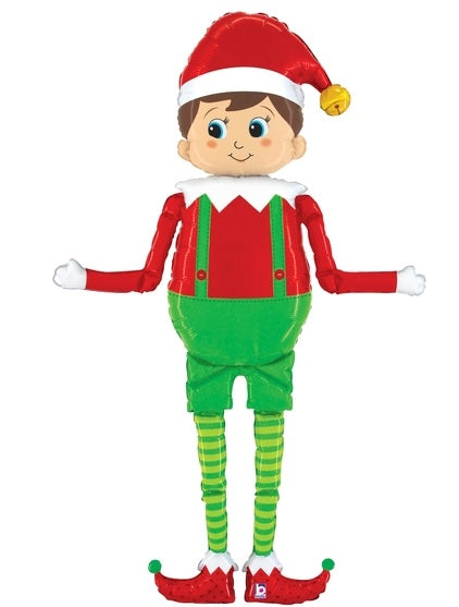 60" Jumbo Balloon Packaged Special Delivery Elf Foil Balloon