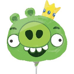 14" Airfill Only Angry Birds King Pig Balloon