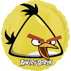 18" Angry Birds Yellow Bird Mylar Balloon