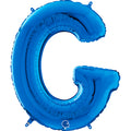 26" Midsize Letter Shape G Blue Foil Balloon