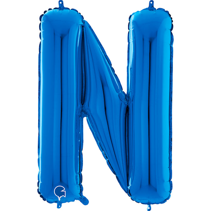 26" Midsize Letter Shape N Blue Foil Balloon