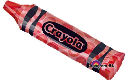 43" Crayola - Red Crayon Jumbo Mylar Balloon