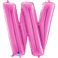 26" Midsize Letter Shape W Fuchsia Foil Balloon