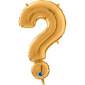 26" Symbol Question Mark Gold Foil Balloon