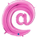 26" Symbol At Fuchsia Foil Balloon