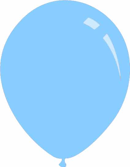 18" Deco Light Blue Decomex Latex Balloons (25 Per Bag)