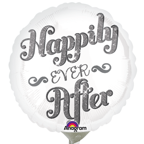 9" Airfill Only Happily Ever After Shimmer Balloon