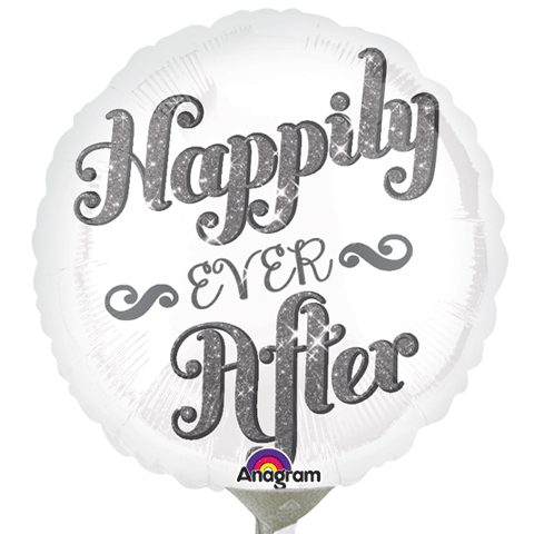 4" Airfill Only Happily Ever After Shimmer Balloon