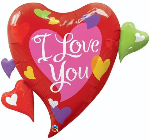 36" I Love You Script Modern Jumbo Balloon