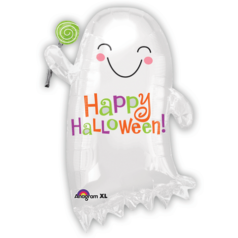 22" Junior Shape Ghost with Candy Balloon