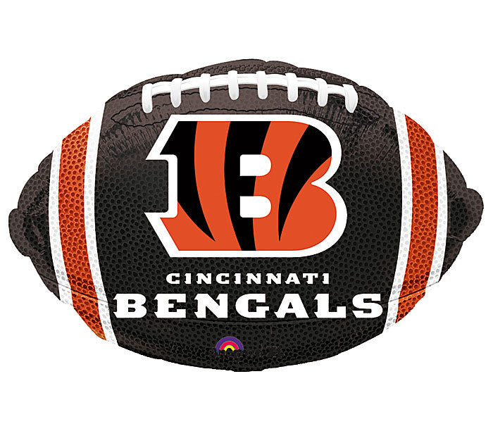 Junior Shape Cincinnati Bengals NFL Football Team Colors Balloon