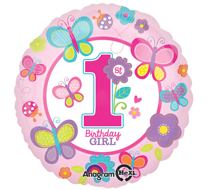 18" Sweet Birthday Girl Balloon