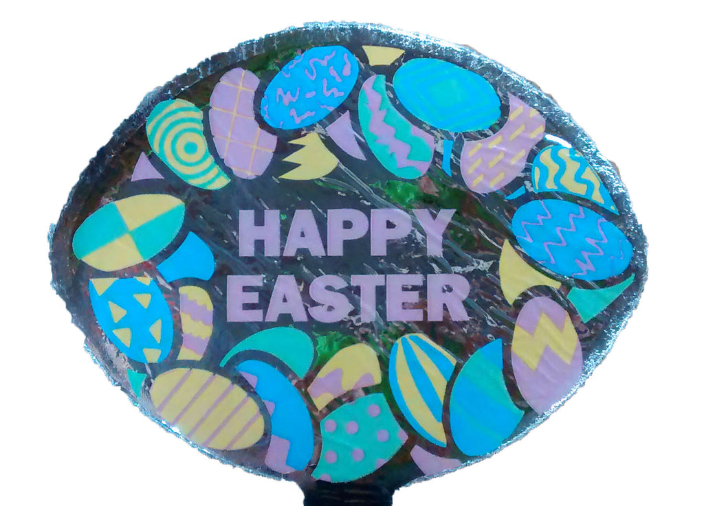 4" Airfill Only Happy Easter Many Eggs Balloon