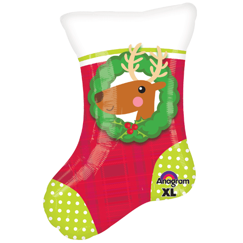 20" Junior Shape Christmas Stocking Balloon