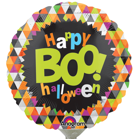 4" Airfill Only Boo Halloween Balloon