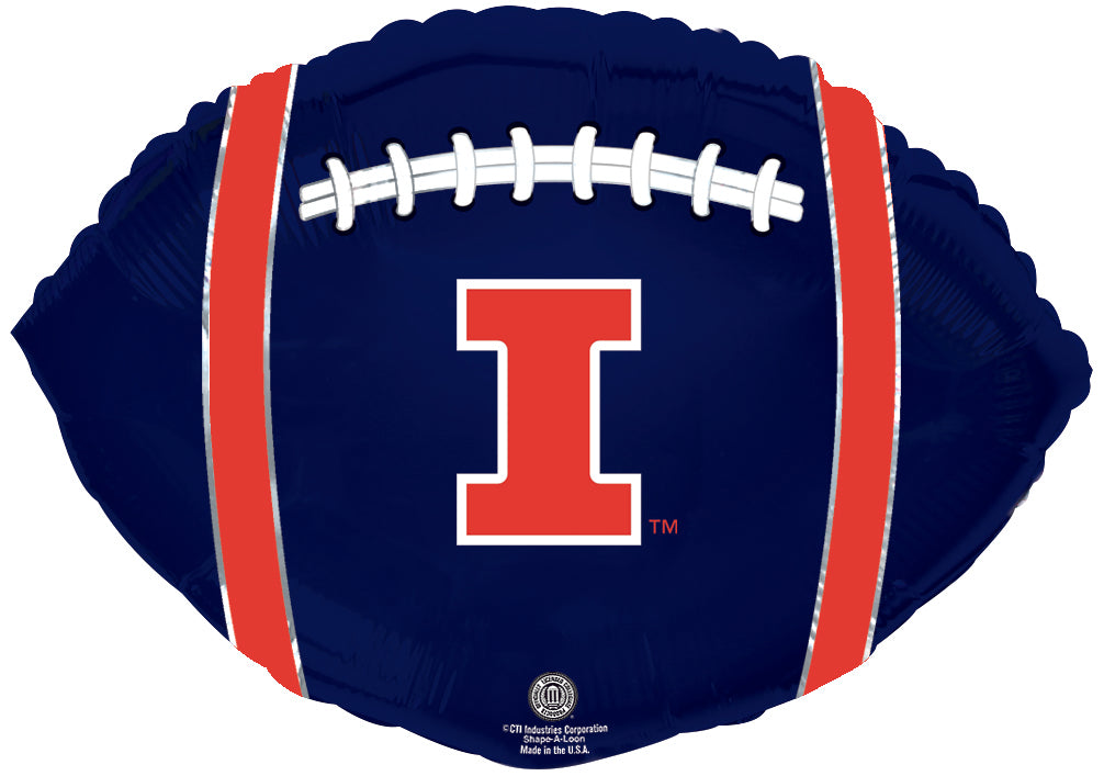 21" University Of Illinois Collegiate Football Balloon