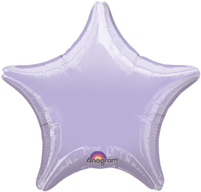 18" Lilac Star Anagram Brand Balloon