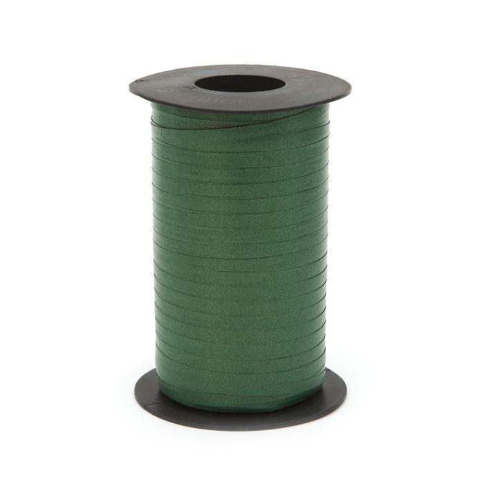 3/16" Poly Balloon Curling Ribbed Ribbon Spruce