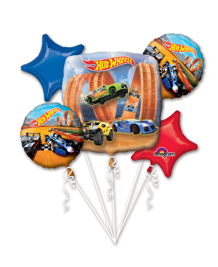 Bouquet Hot Wheels Racer Balloon Packaged