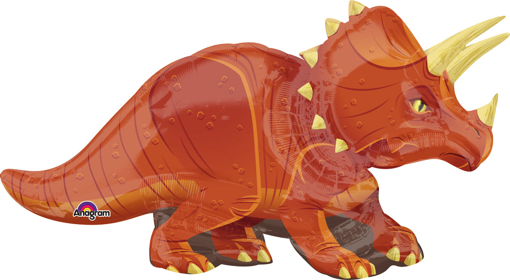 42" Jumbo Triceratops Balloon Dinosaur