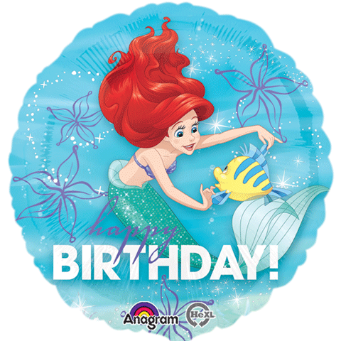 18" Balloon Ariel Dream Big Happy Birthday
