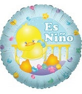 18" Nino Duck Baby Mylar Balloon (Spanish)