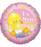 18" Nina Duck Mylar Balloon (Spanish)