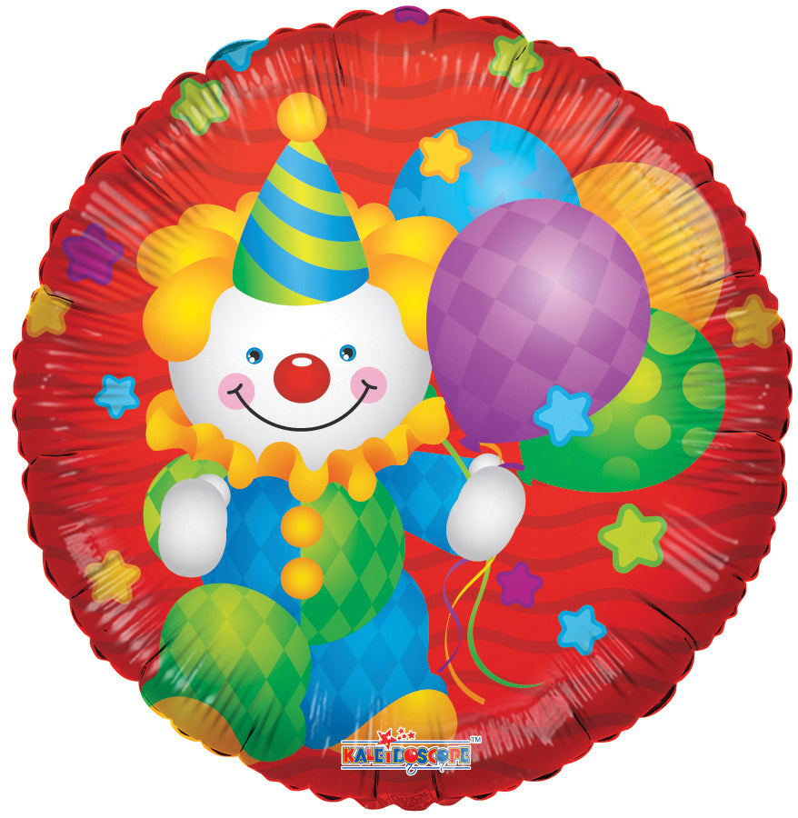 18" Clown with Balloons Balloon