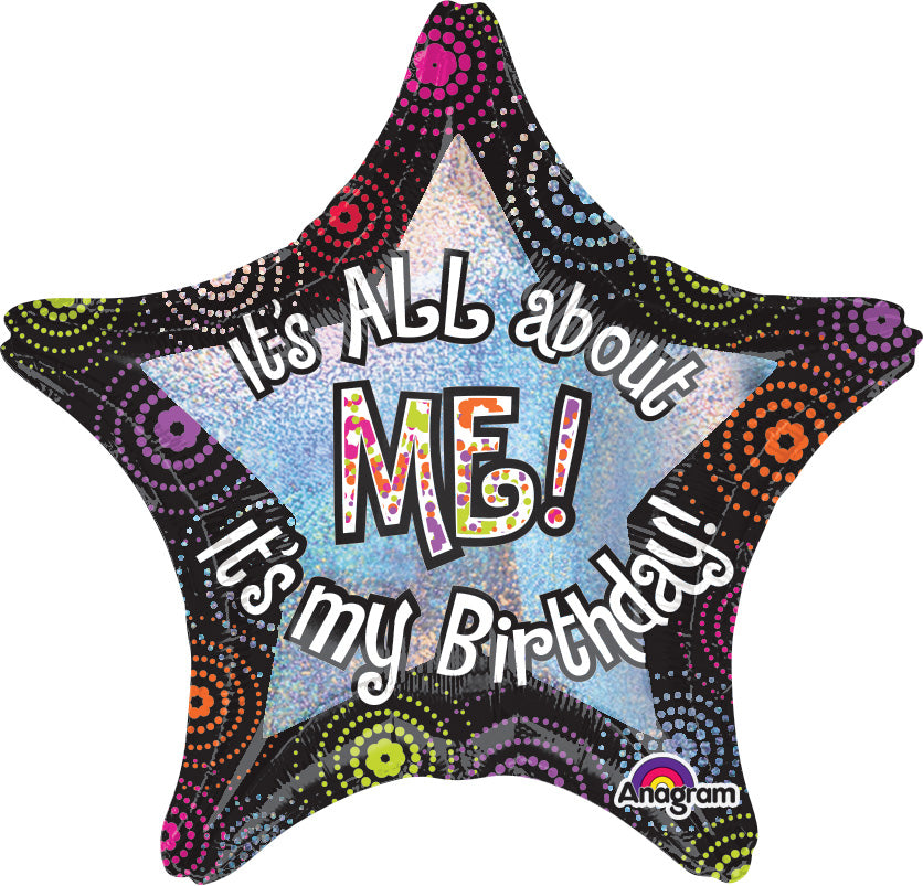 28" It's All About Me Birthday Balloon