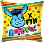 9" Airfill Only X Fin Burris! Balloon (Spanish)