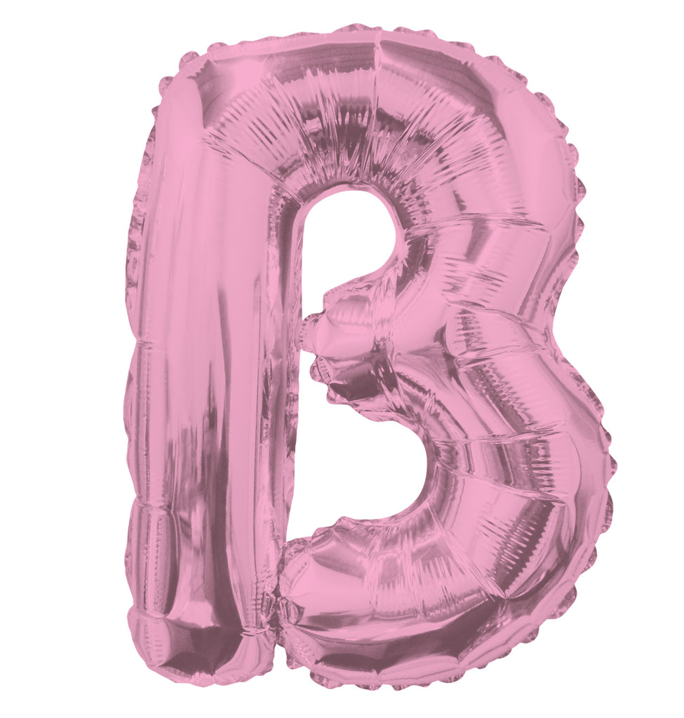 14" Airfill with Valve Only Letter B Pink Balloon