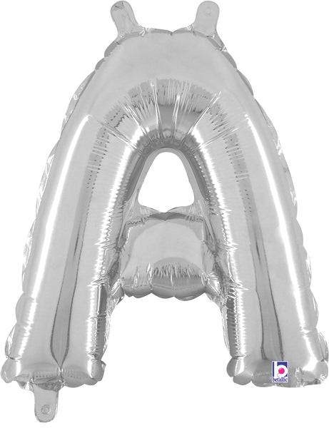 14" Airfill Only (Self Sealing) Megaloon Jr. Shape A Silver Balloon