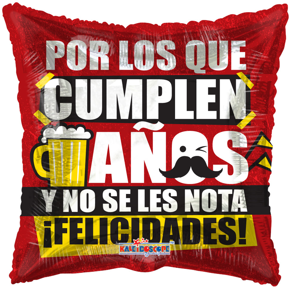 18" Por Los Que Cumplen (Spanish) Foil Balloon