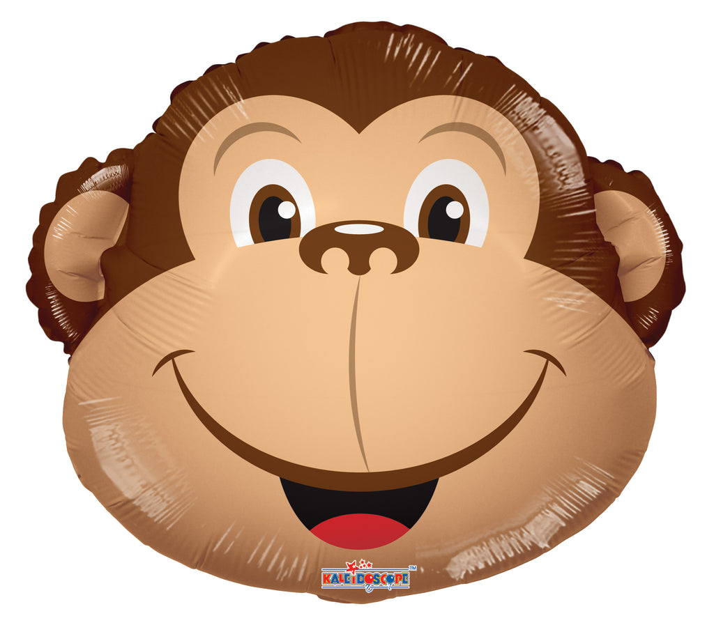 14" Airfill Only Head Monkey Mini Shape Balloon