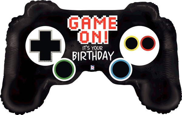 36" Foil Shape Balloon Packaged Game Controller Birthday