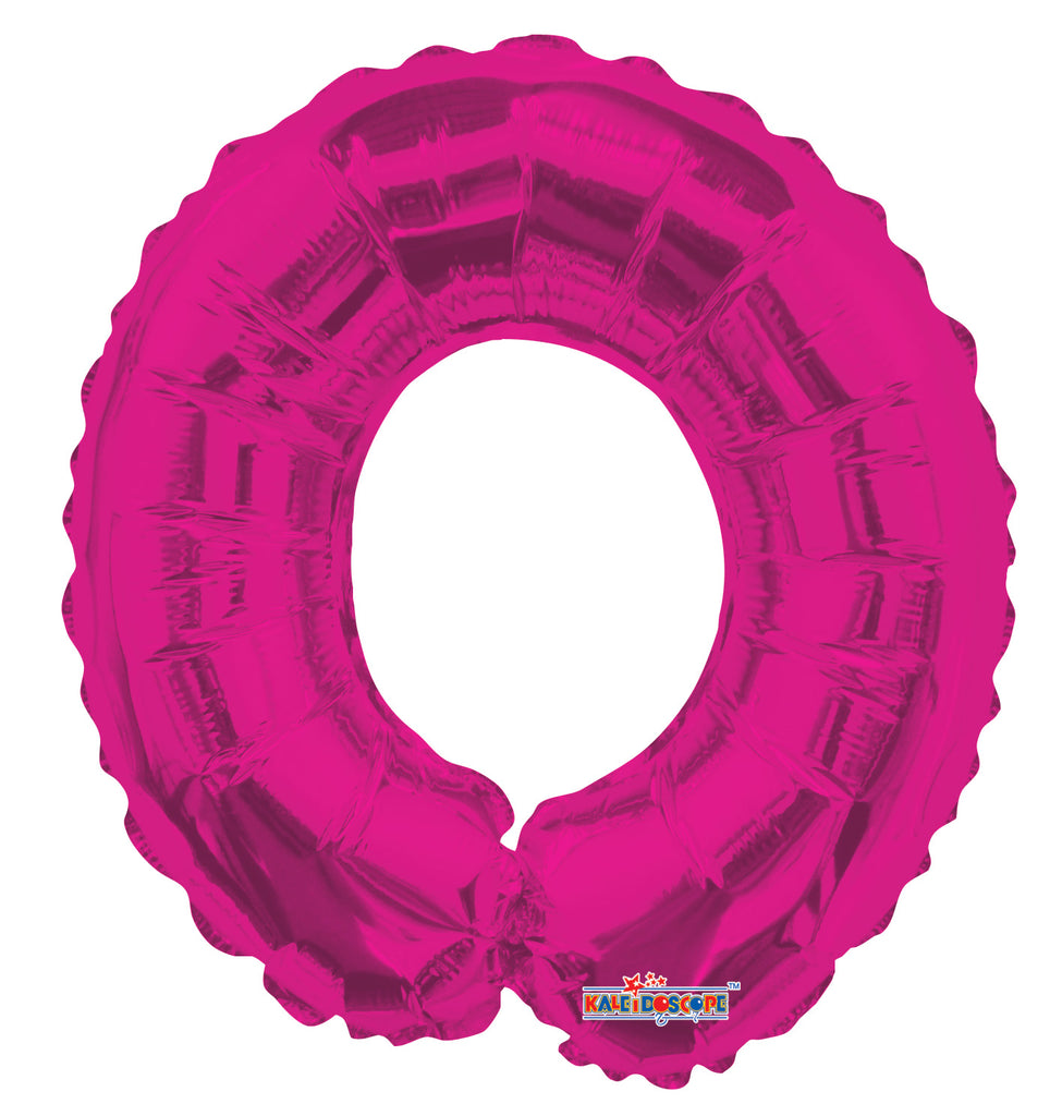 14" Airfill with Valve Only Number 0 Magenta Balloon