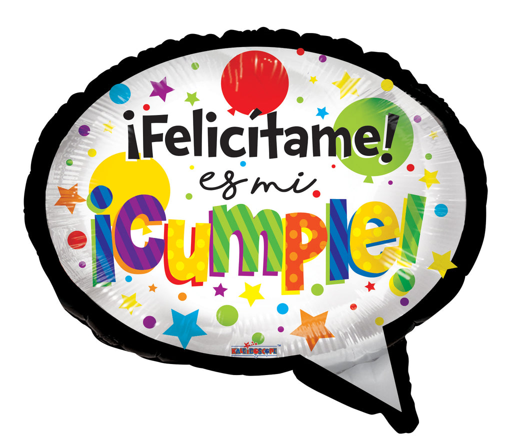 18" Pensamiento Cumple Shape Balloon (Spanish)