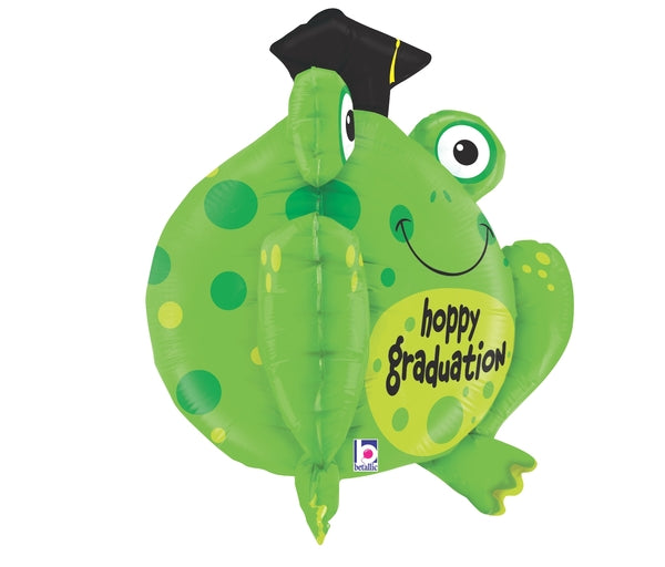 29" Multi-Sided Foil Shape Dimensionals Hoppy Graduation Balloon