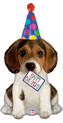 41" Foil Shape Birthday Puppy Balloon