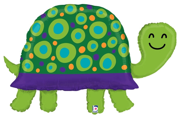 40" Shape Packaged Garden Turtle Foil Balloon