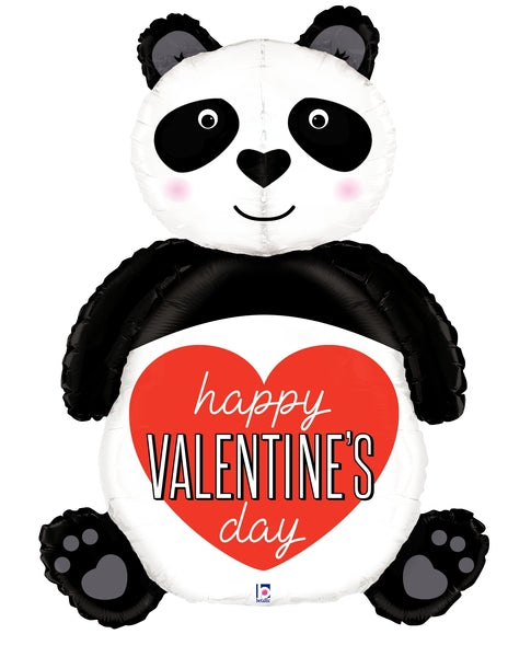 48" Multi-Sided Dimensionals Valentine Panda Balloon