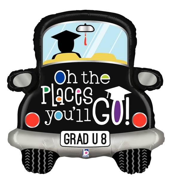 31" Foil Grad Car Foil Balloon