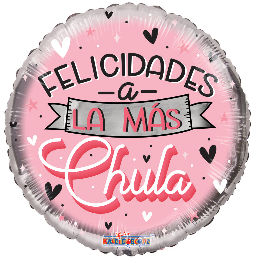 18" Chula Bonita Cumple (Spanish) Foil Balloon