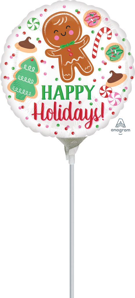 9" Airfill Only Holiday Cookies Balloon