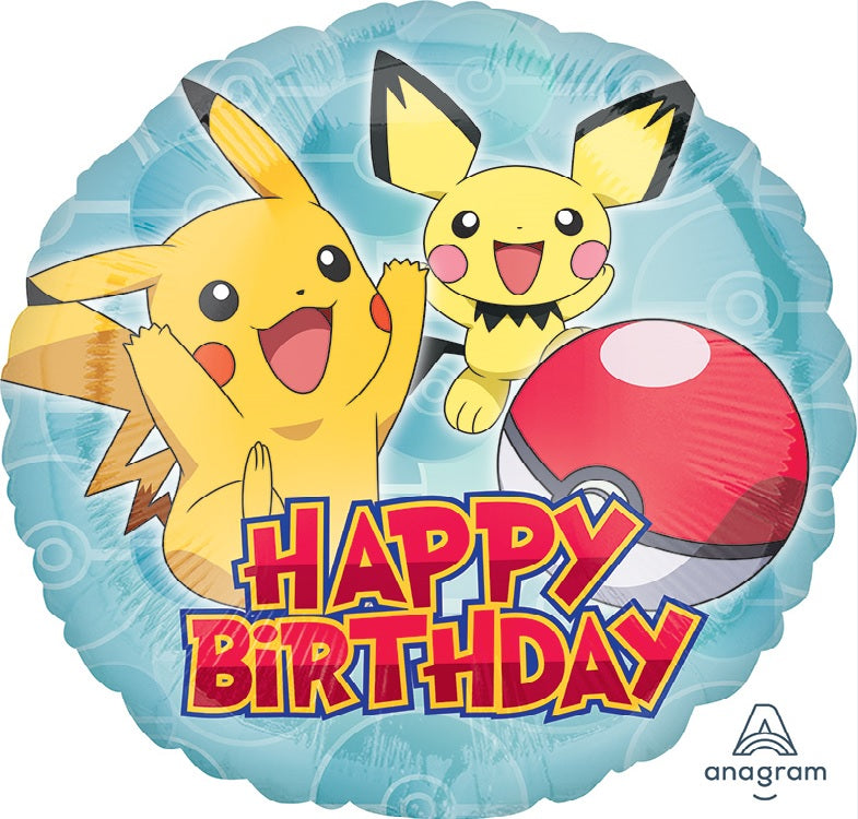 18" Pokémon Happy Birthday Balloon