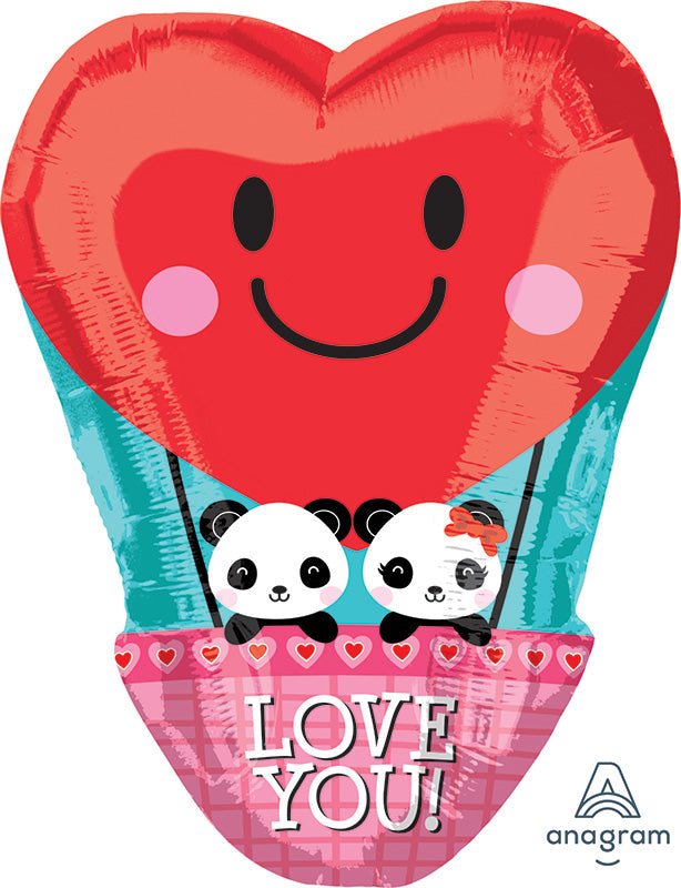 17" Panda Love Balloon