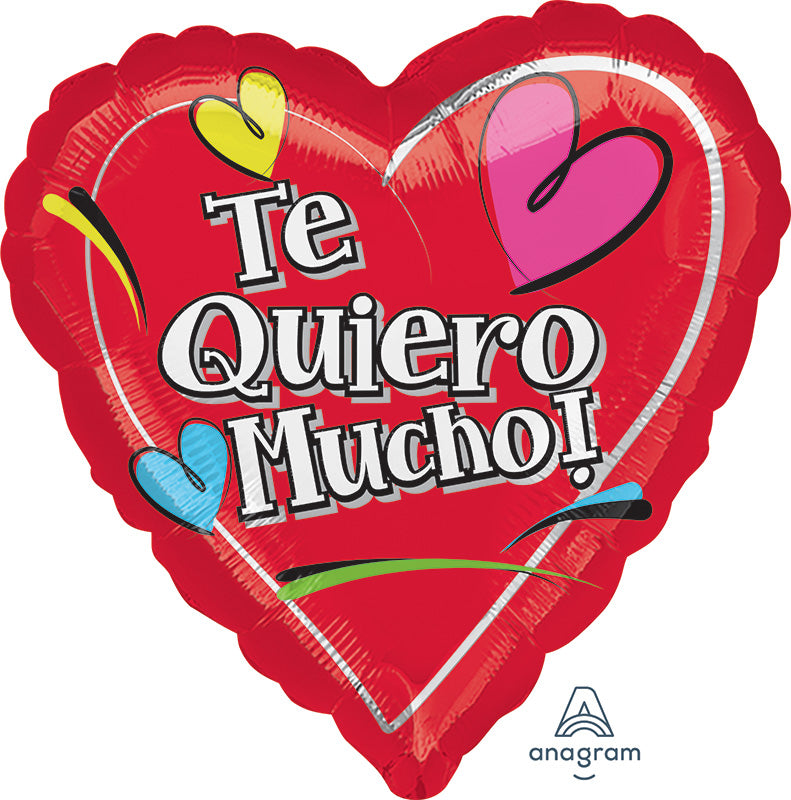 18" Te Quiero Mucho Balloon (Spanish)