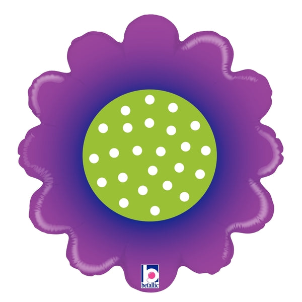18" Balloon Packaged Spring Flower Purple Foil Balloon