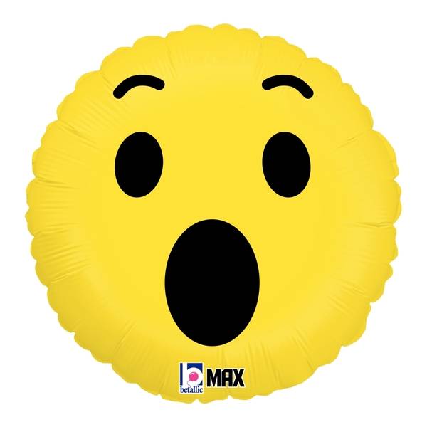 18" Max Float Emoji Wow! Foil Balloon